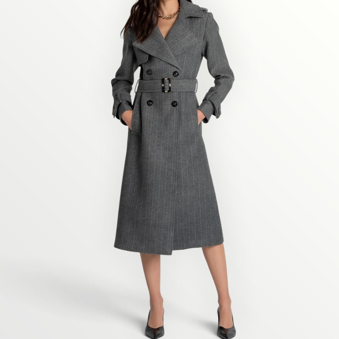 FRACOMINA - TRENCH GESSATO IN LANA