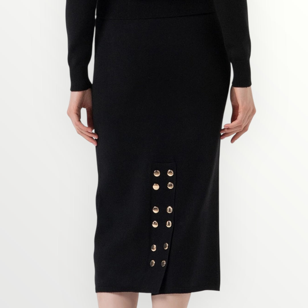 FRACOMINA - GONNA MIDI IN MAGLIA