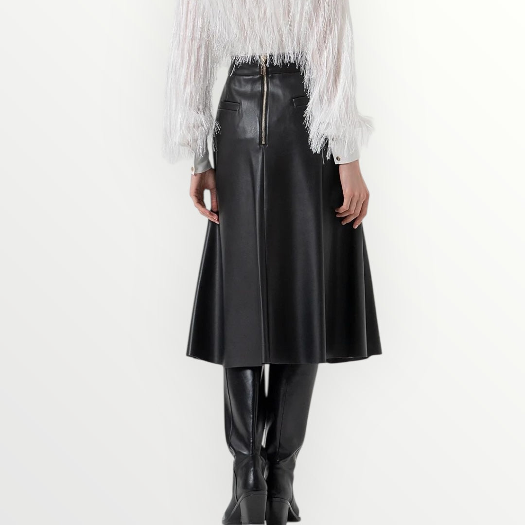 FRACOMINA - GONNA IN ECO PELLE