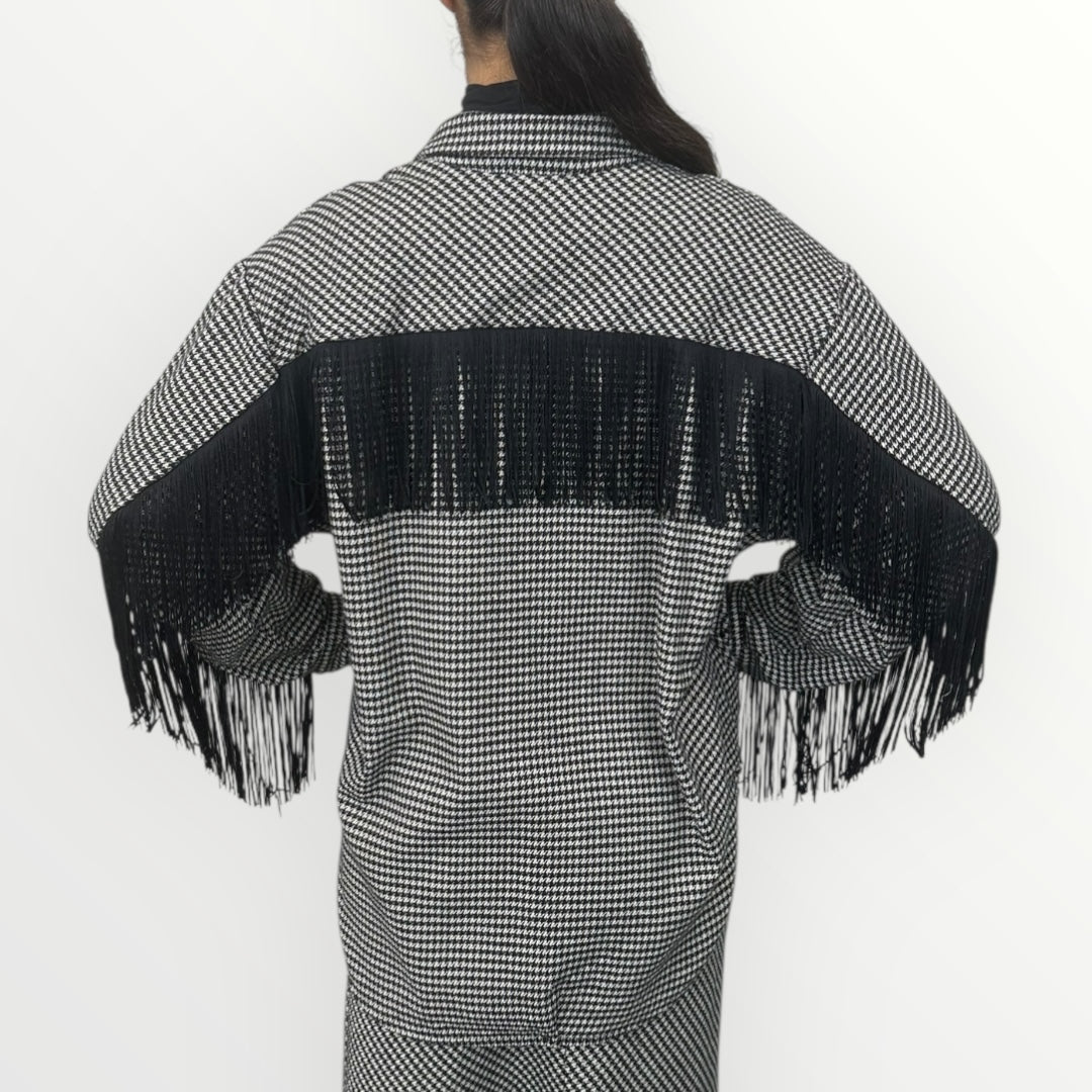 MOTEL - CAMICIA PIEDE DE PULE CON FRANGE