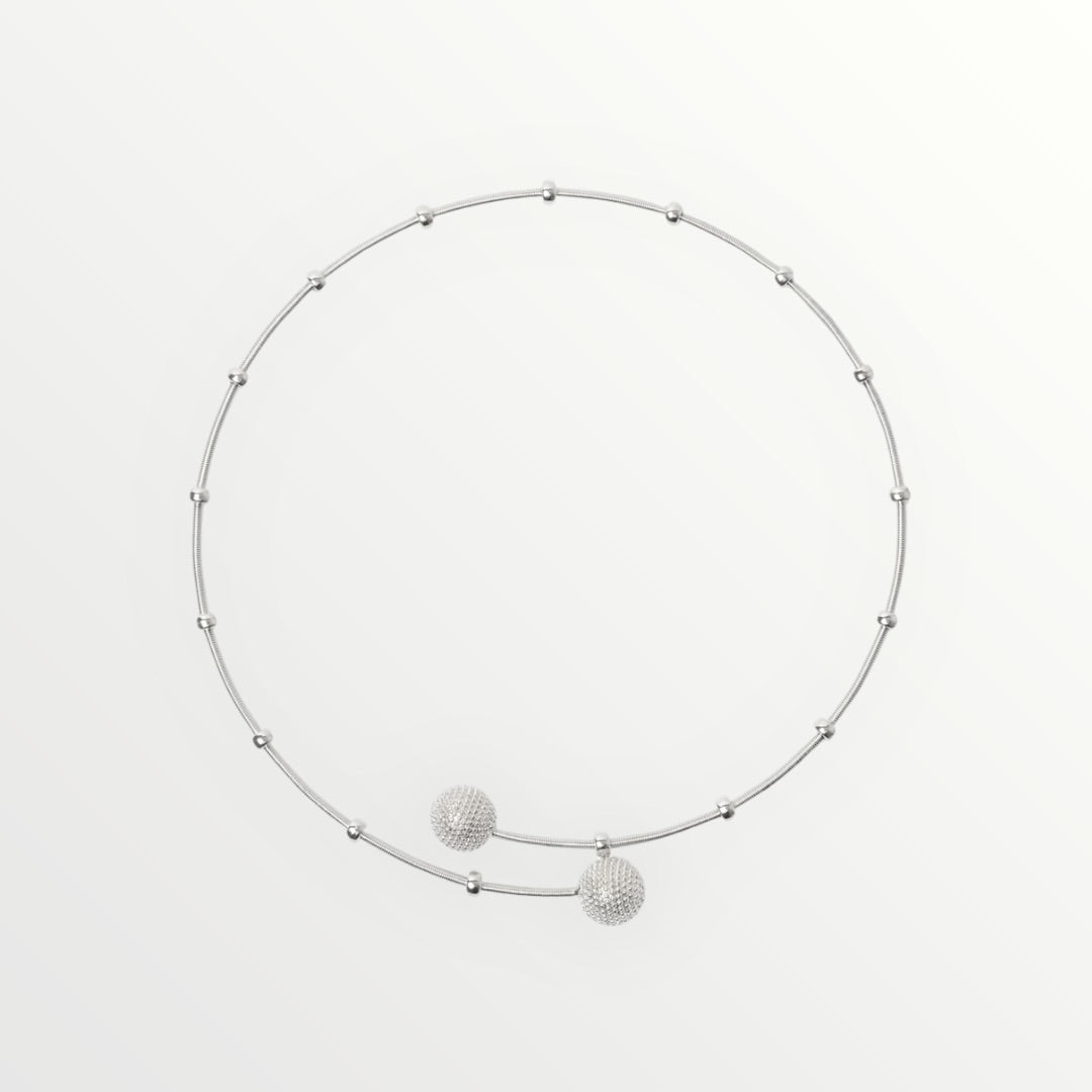 SODINI - COLLANA RIGIDA CON SFERE