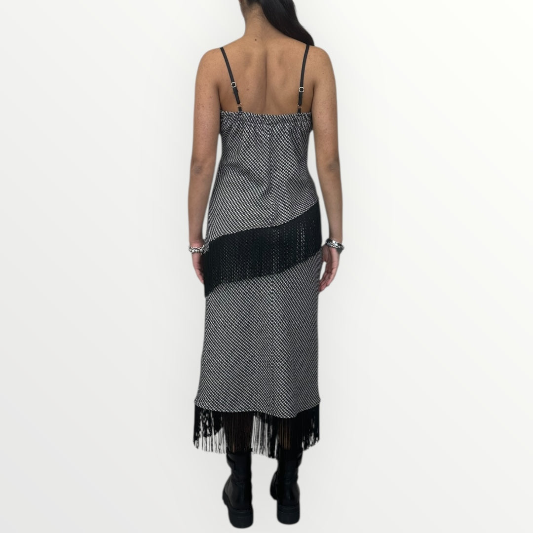 MOTEL - CANOTTA IN PIEDE DE PULE CON FRANGE