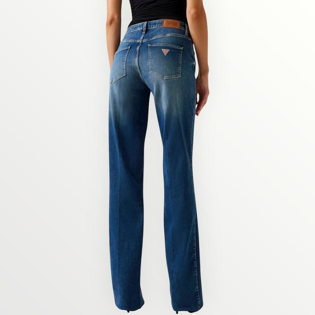 GUESS - JEANS A PALAZZO LAVAGGIO MEDIO
