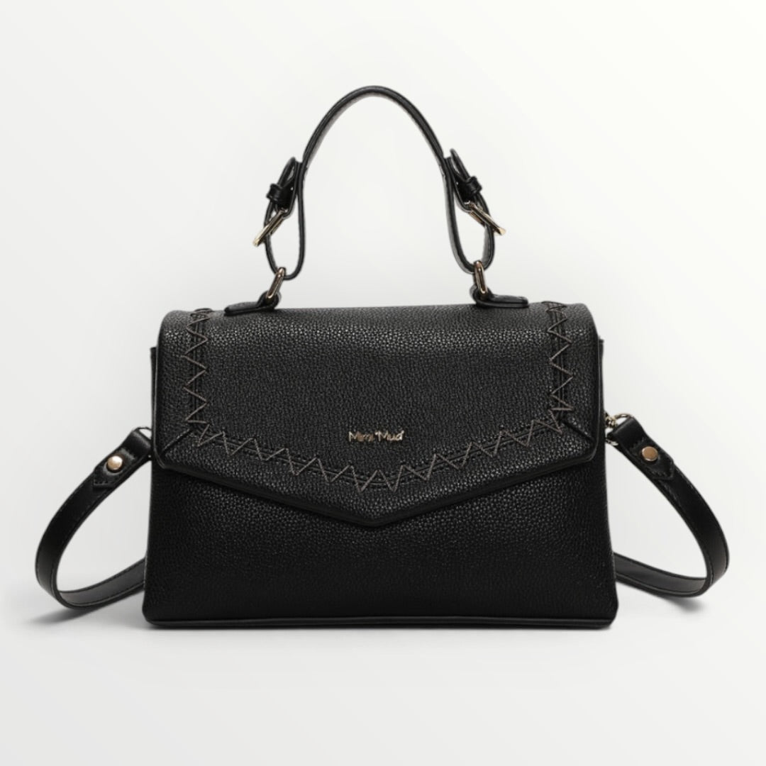 MIMI' MUA' - BORSA A MANO CON CUCITURE A VISTA