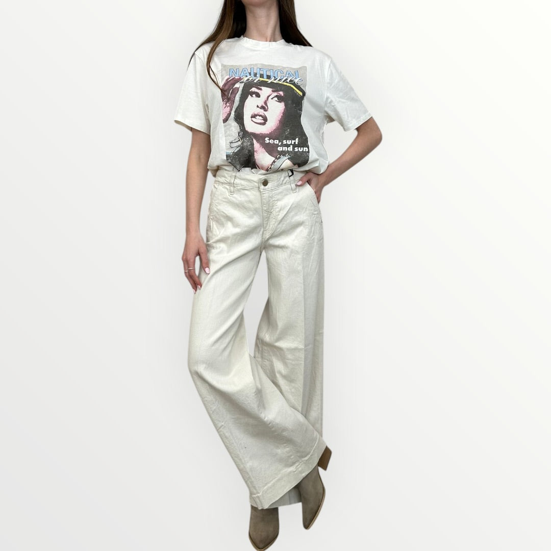 GUESS - JEANS A PALAZZO SEMPLICE