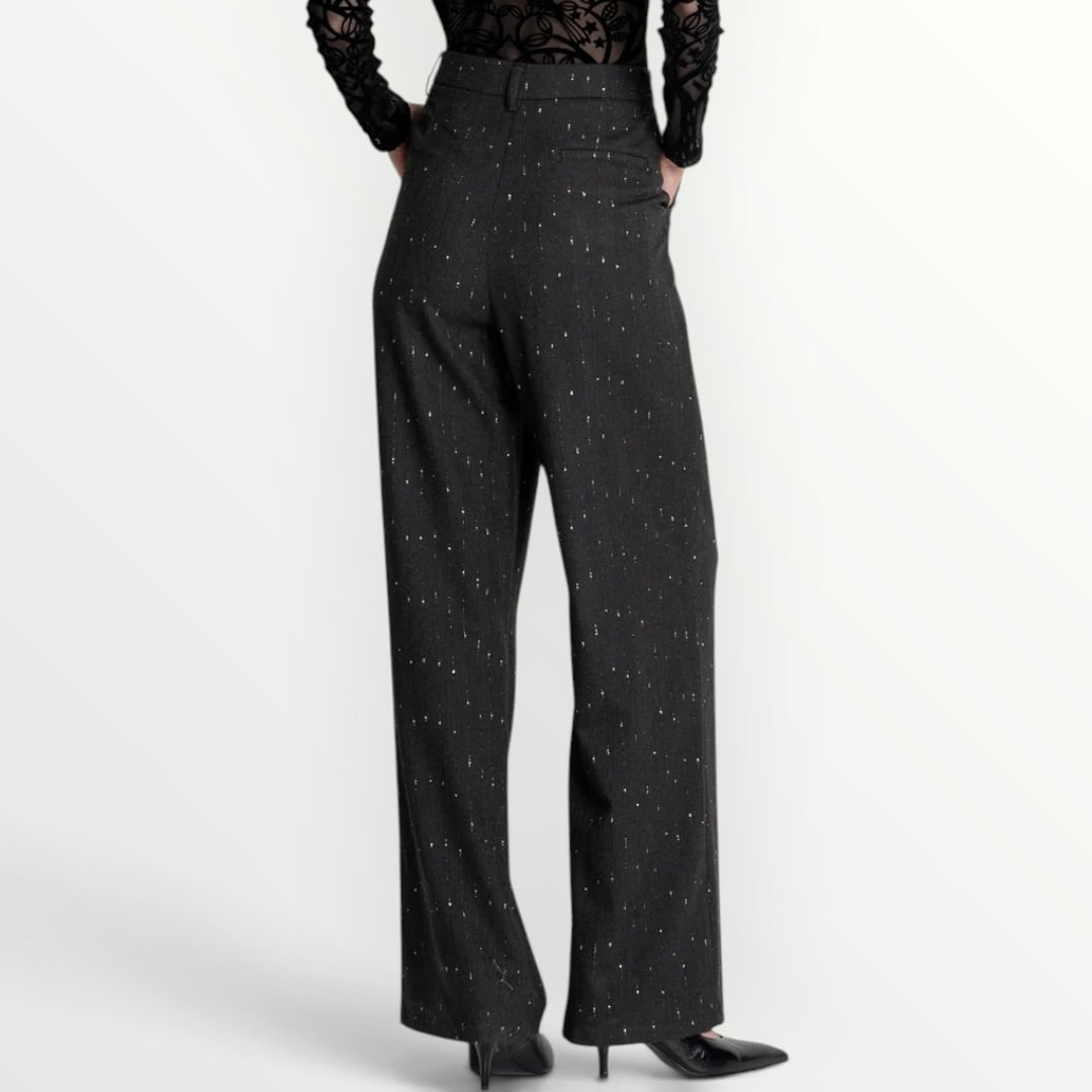 FRACOMINA - PANTALONE GESSATO CON LUREX