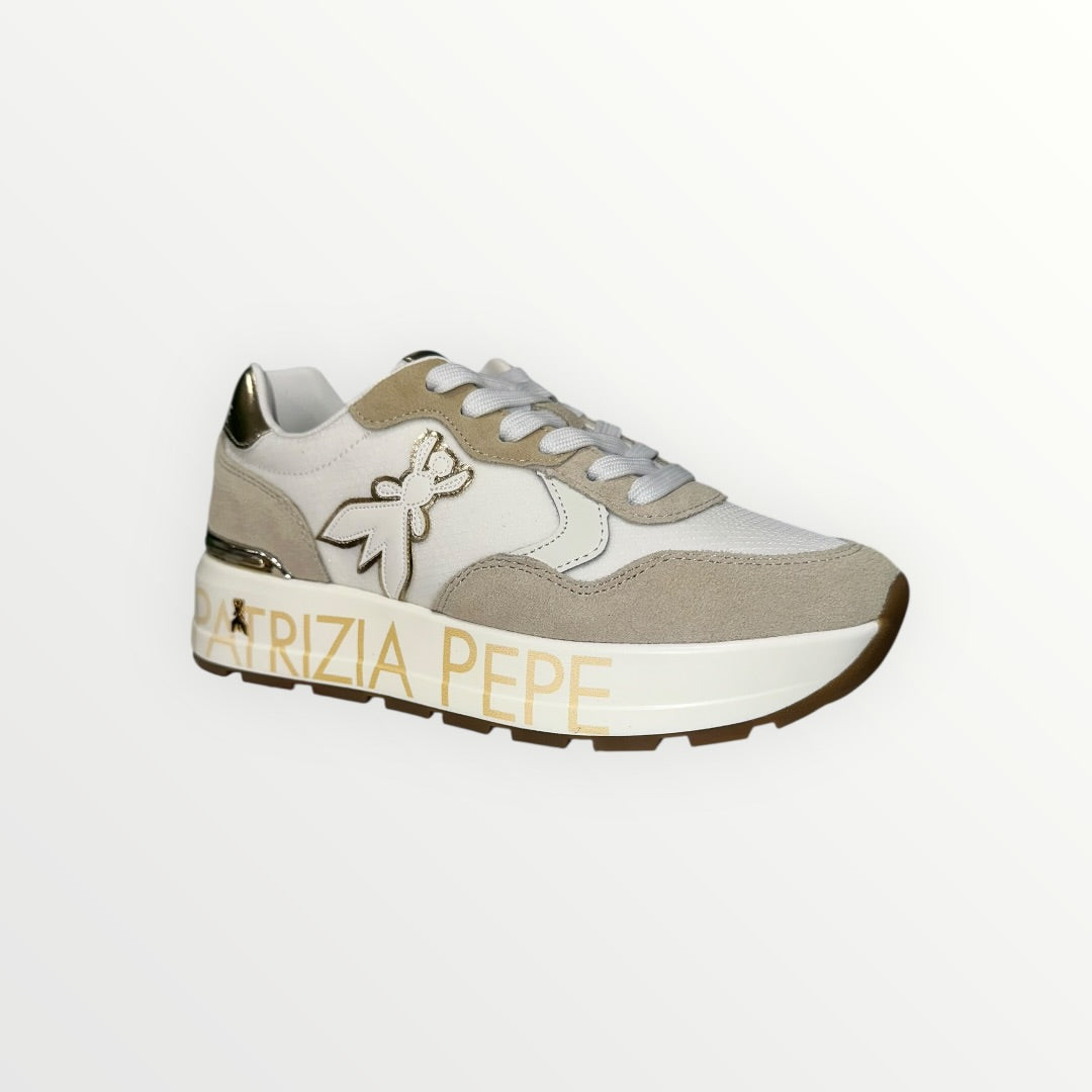 PATRIZIA PEPE - SNEAKER SCAMOSCIATA CON LOGO