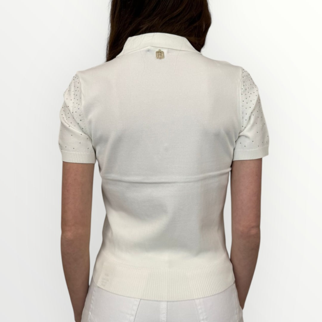 FRACOMINA - POLO CON BRILLANTINI