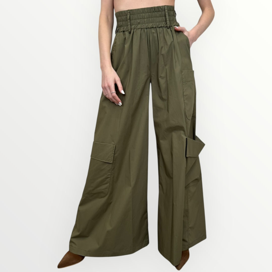 SOUVENIR - PANTALONE CARGO CON TASCONI