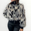 AYFEE - BOMBER IN ECO-PELLICCIA CON INSERTO A COSTINA