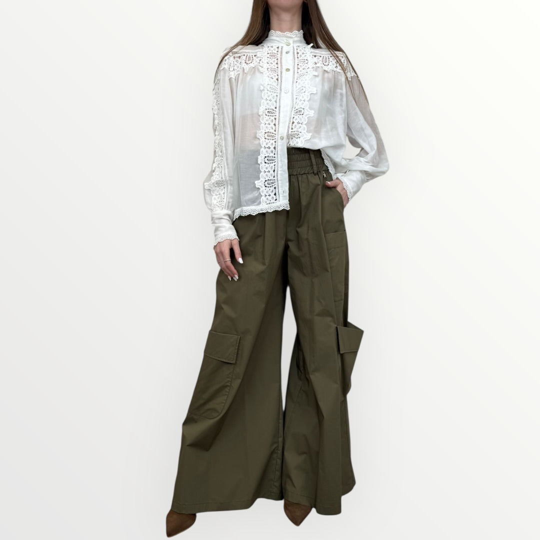 SOUVENIR - PANTALONE CARGO CON TASCONI