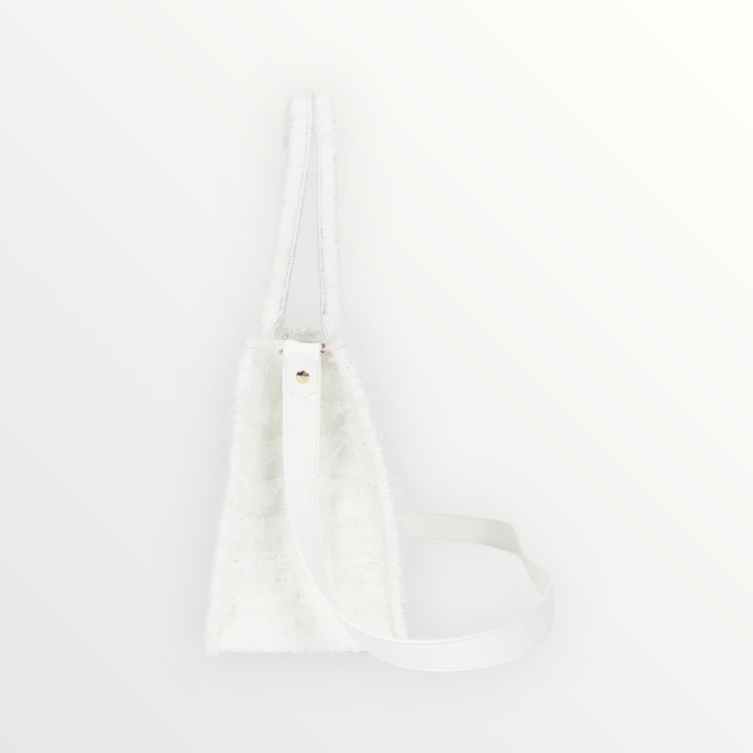 MIMI MUA' - BORSA SHOPPER MEDIA IN TWEED