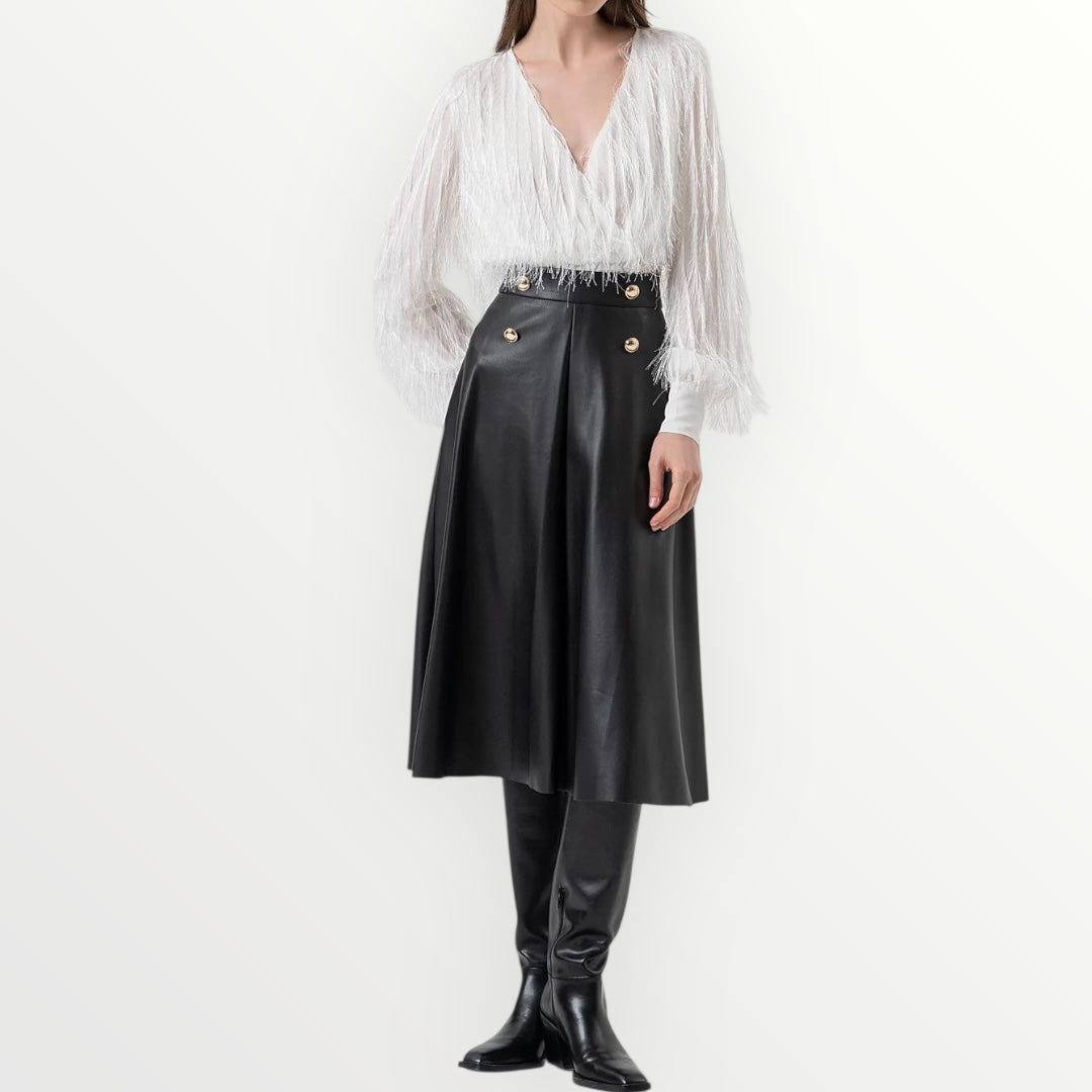 FRACOMINA - GONNA IN ECO PELLE