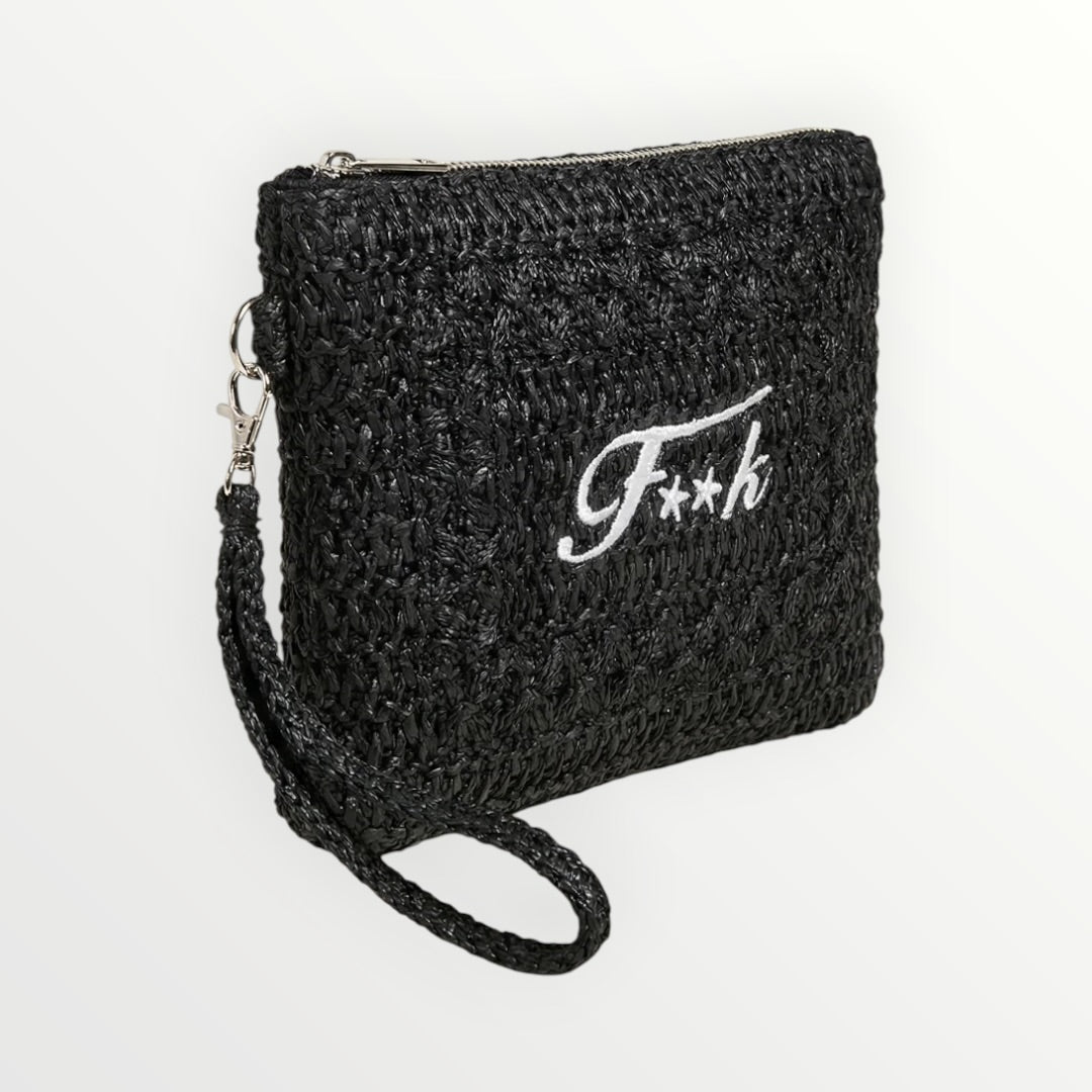 EFFEK - POCHETTE IN RAFIA CON LOGO
