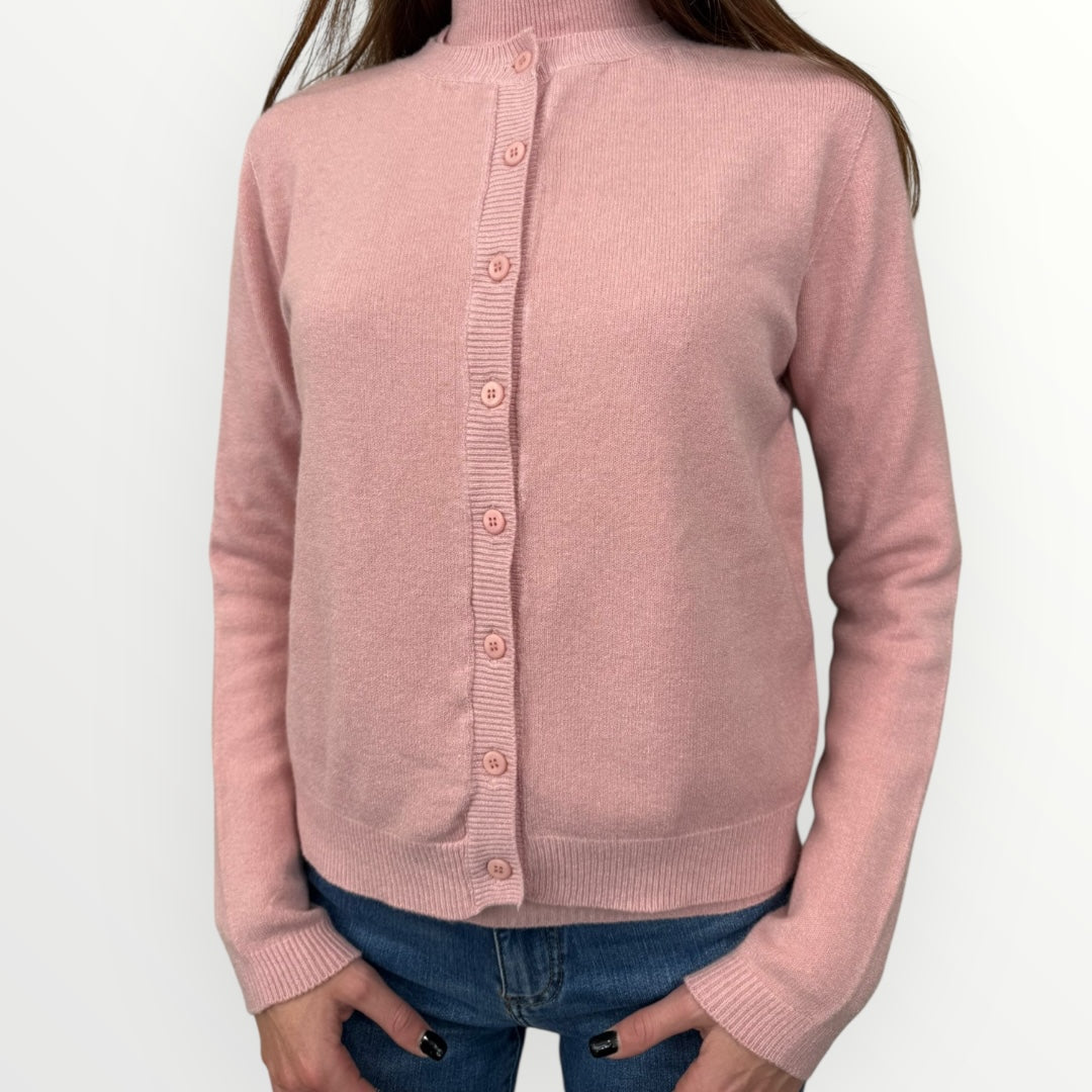 ANGELA DAVIS - CARDIGAN SLIM CON BOTTONCINI