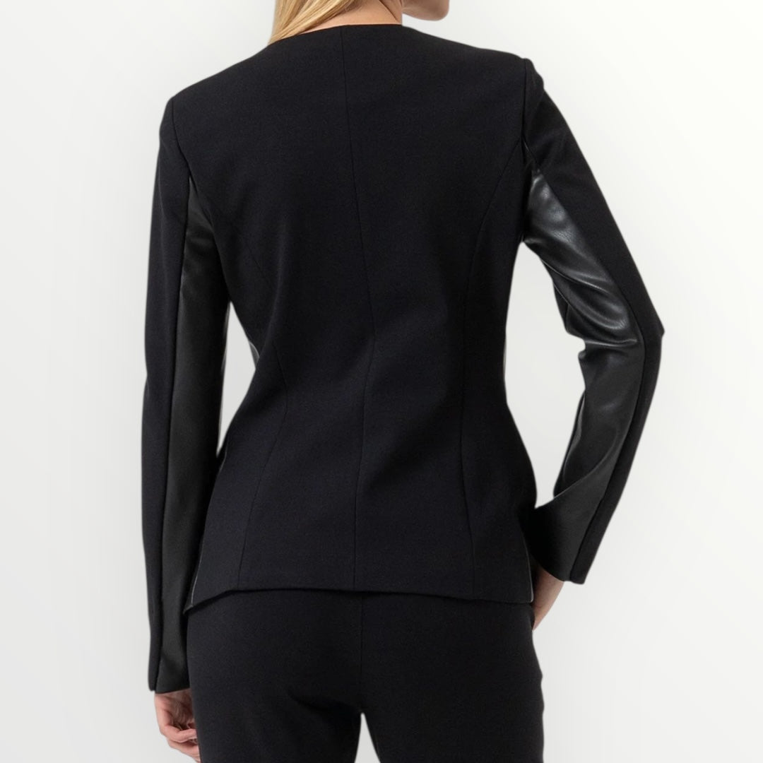 FRACOMINA - GIACCA CON INSERTI IN PELLE