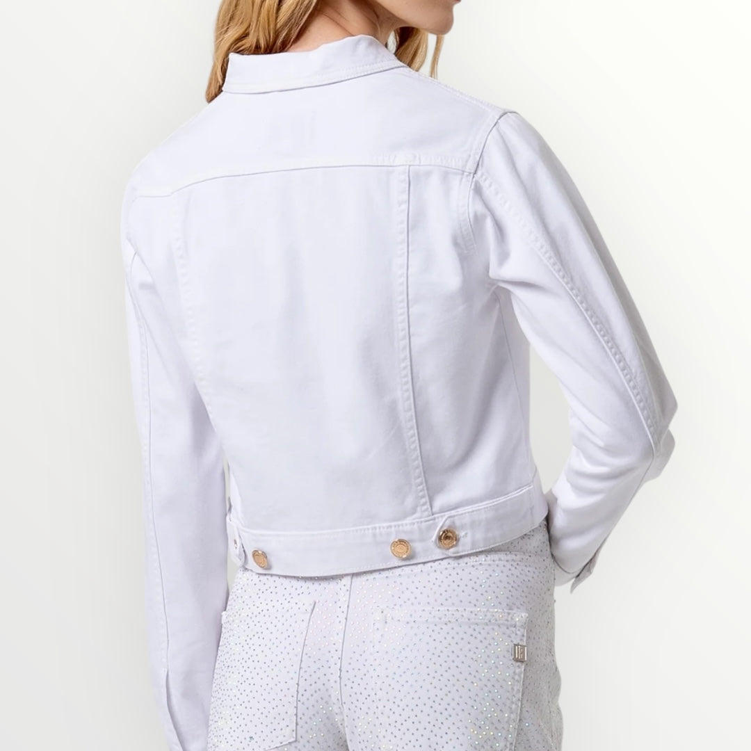 FRACOMINA - GIACCA DENIM REGULAR CON BOTTONI