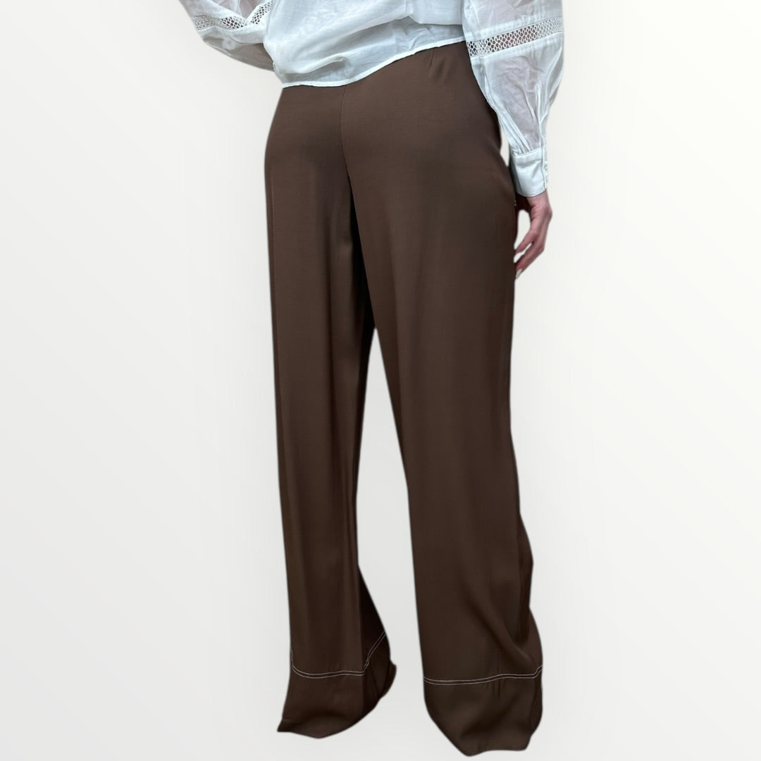 FRACOMINA - PANTALONE LUNGO IN VISCOSA