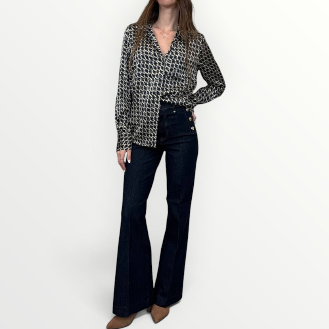 GUESS - CAMICIA IN FANTASIA GEOMETRICA