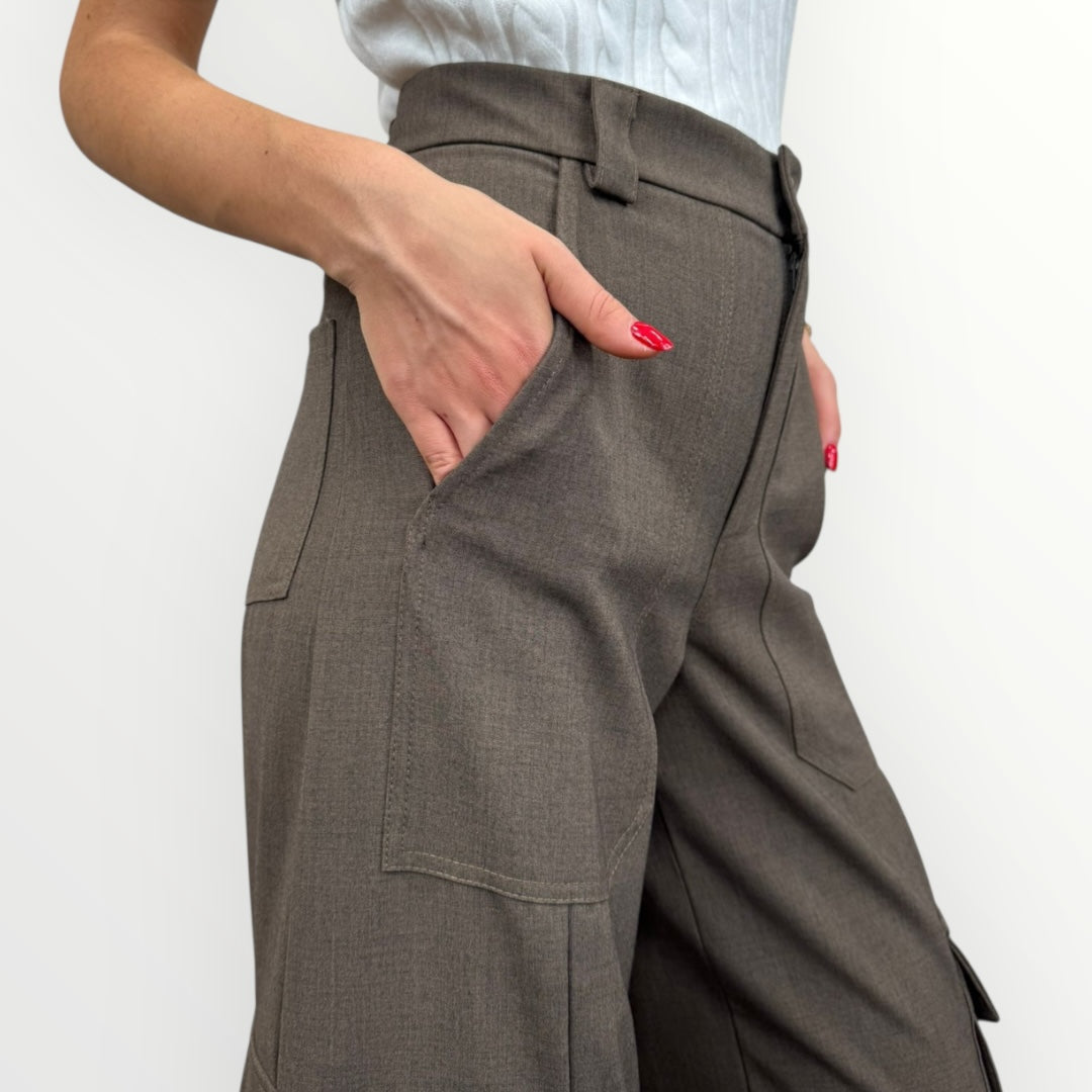 HAVEONE - PANTALONE CARGO CON TASCONI