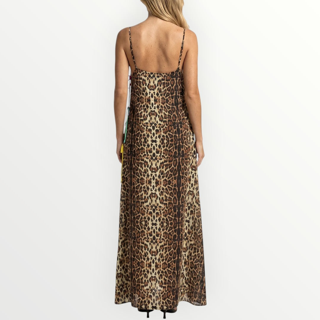 EFFEK - ABITO PAREO MACULATO CON FIOCCHETTI