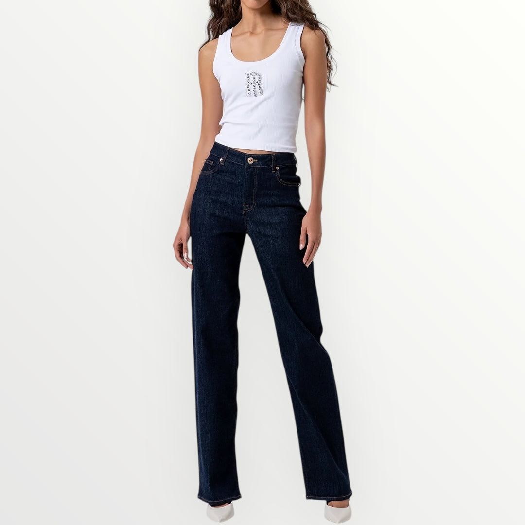 FRACOMINA - JEANS FLARE LAVAGGIO SCURO