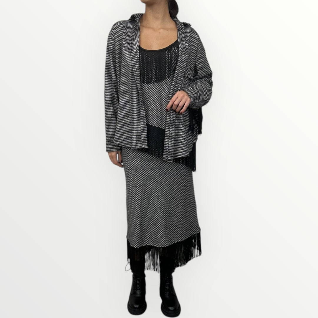 MOTEL - CAMICIA PIEDE DE PULE CON FRANGE