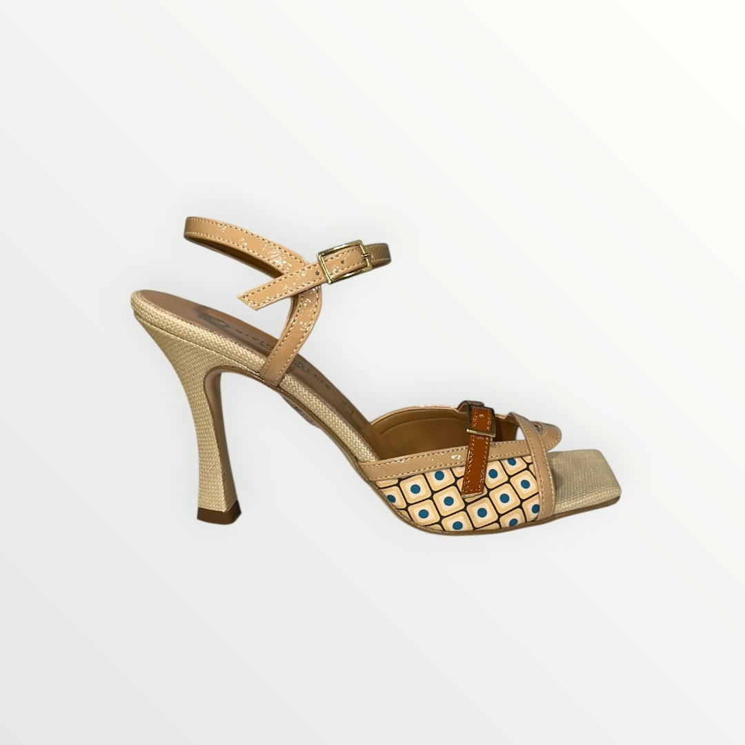 DIVINE FOLLIE - DECOLLETE STAMPA GEOMETRICA E CUT-OUT