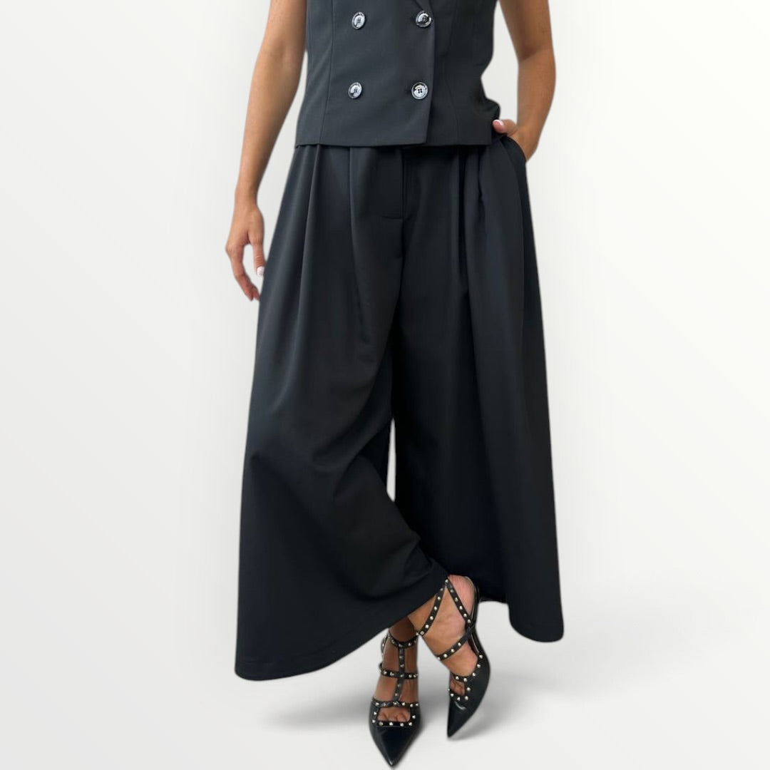 IMPERIAL - PANTALONE A PALAZZO CORTO