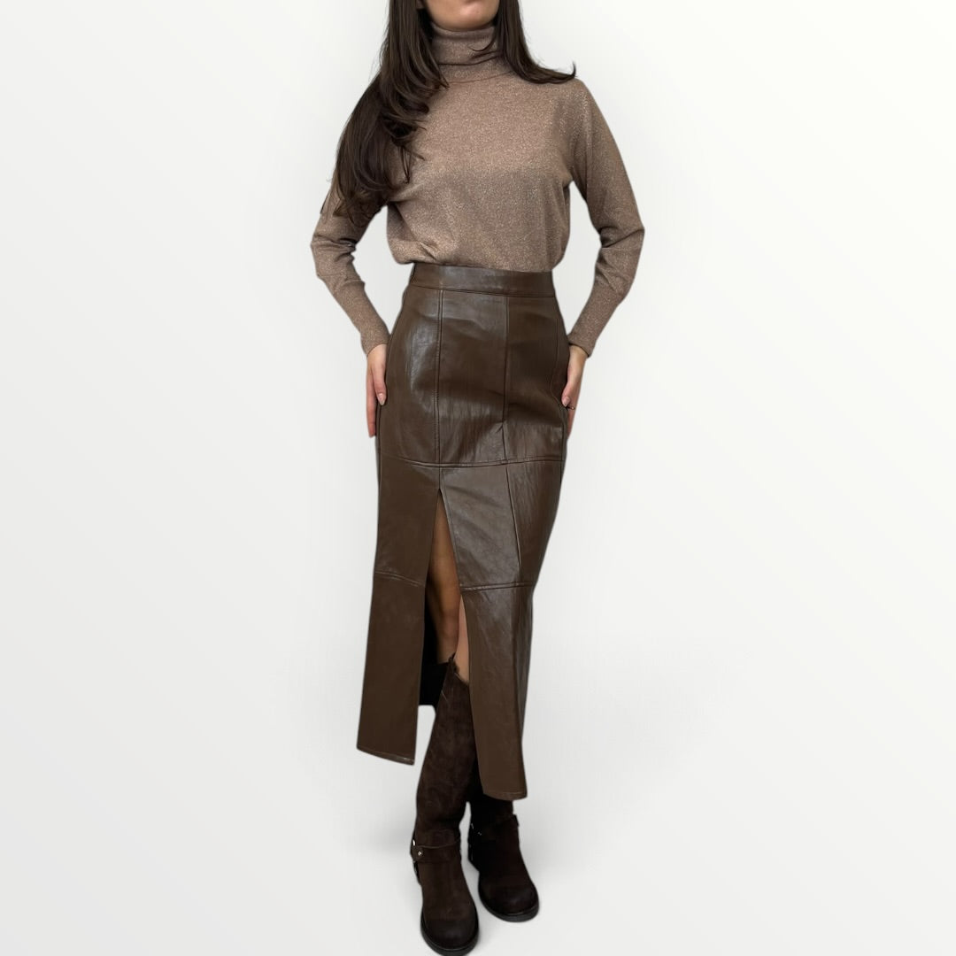 NO SECRETS - MAGLIA DOLCEVITA IN LUREX