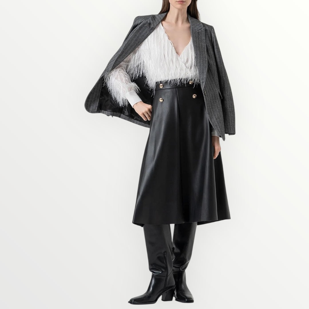 FRACOMINA - GONNA IN ECO PELLE