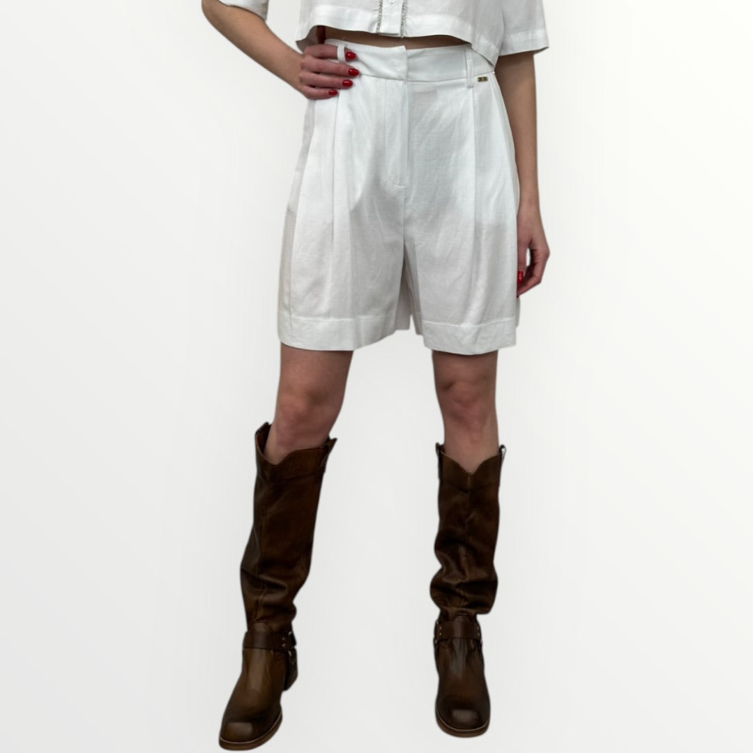 FRACOMINA - SHORT REGULAR IN LINO