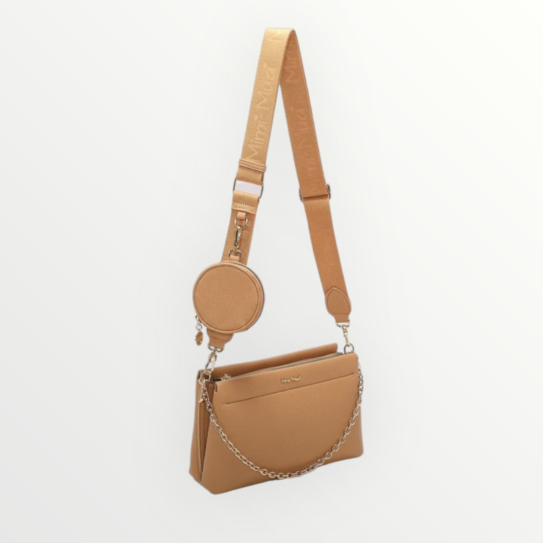 MIMI' MUA' - BORSA A TRACOLLA CON DETTAGLIO APPESO