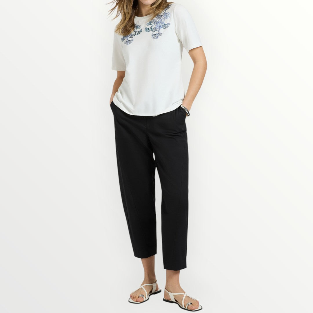 ELENA MIRO' - T-SHIRT MANICA CORTA CON RICAMO