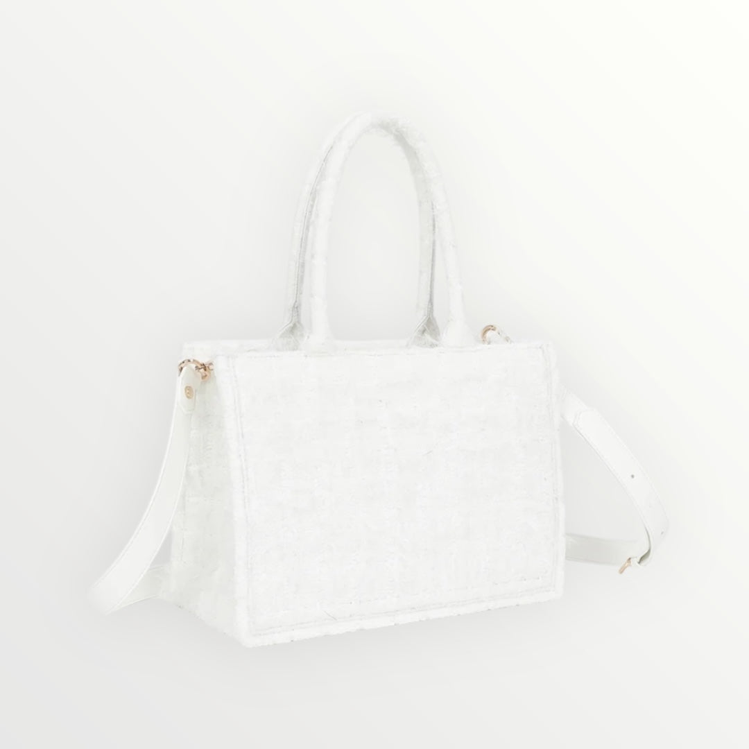 MIMI MUA' - BORSA SHOPPER MEDIA IN TWEED