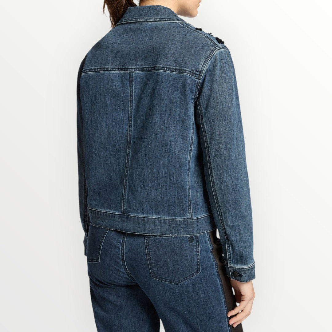 ELENA MIRO' - GIACCA IN DENIM RICAMATA