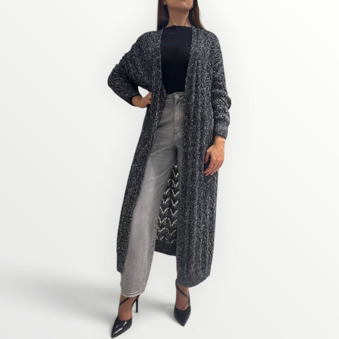 KING KONG - CARDIGAN TRAFORATO IN LUREX