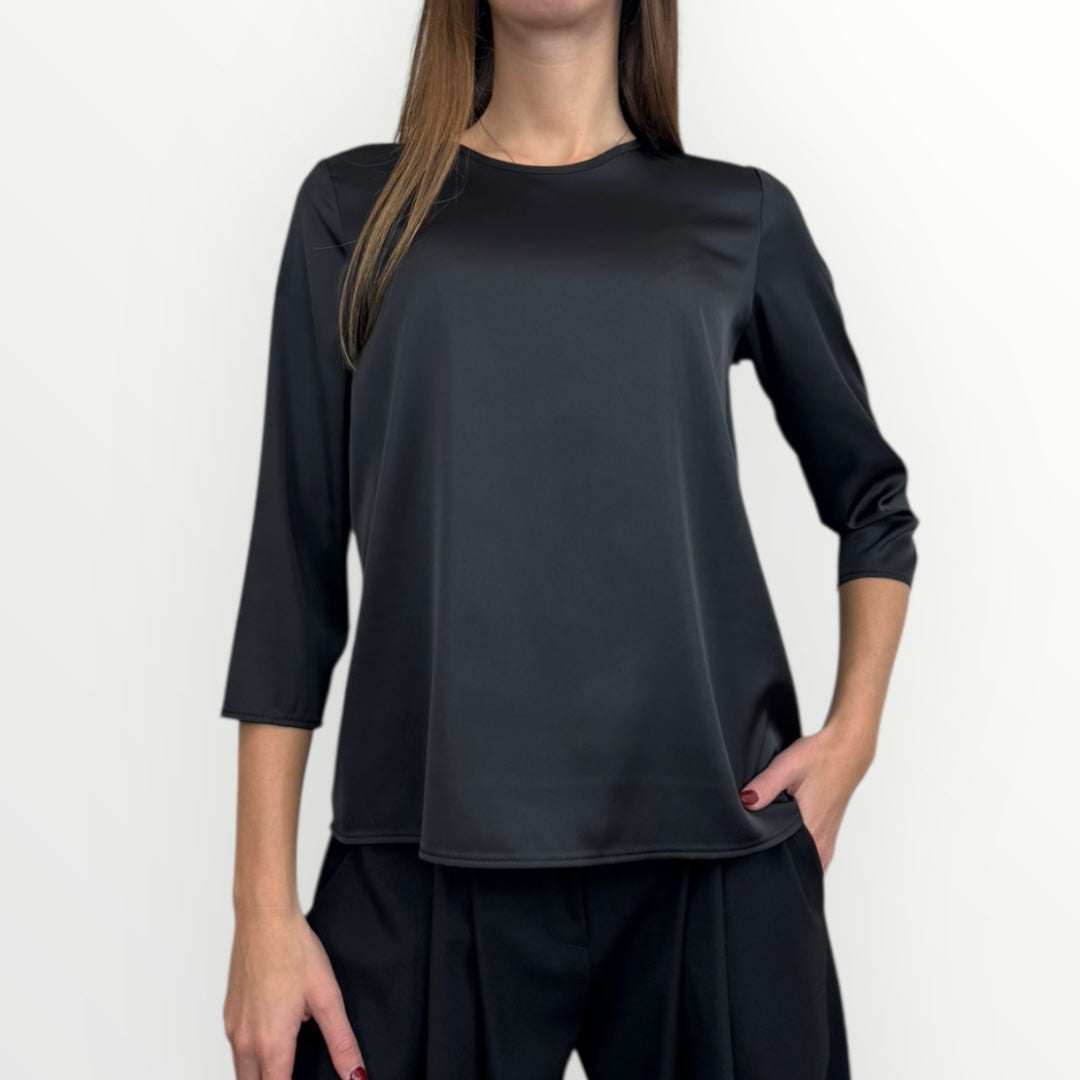 IMPERIAL - BLUSA MORBIDA A MANICHE LUNGHE