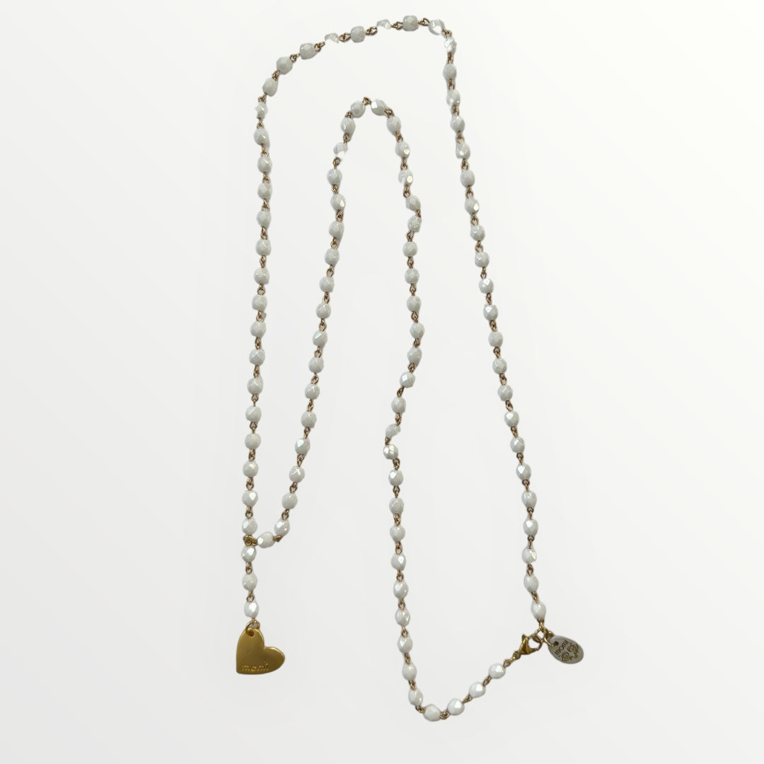 MOMI - COLLANA ROSARIO LUNGO CUORE