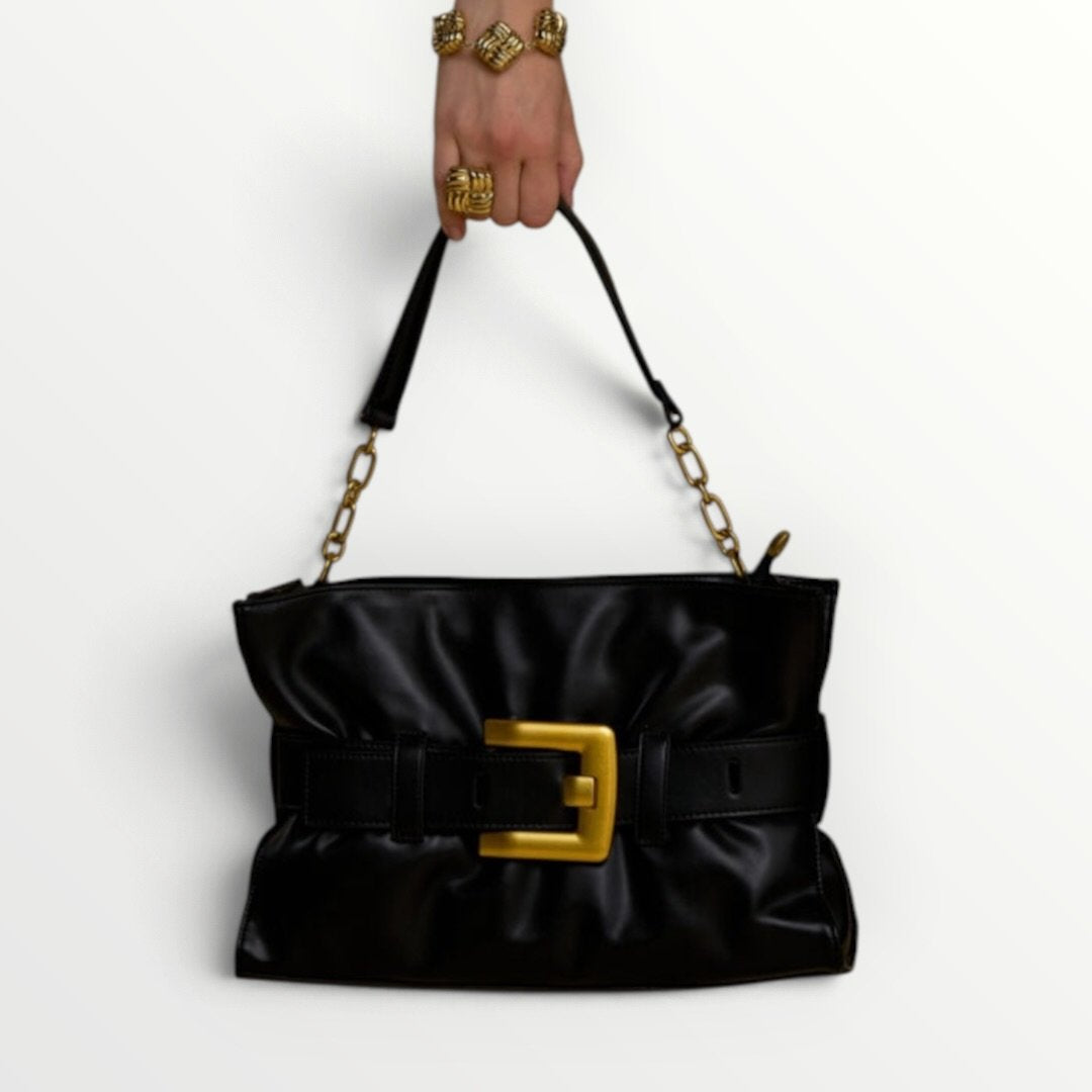 NO SECRETS - BORSA CON FIBBIA GRANDE CENTRALE