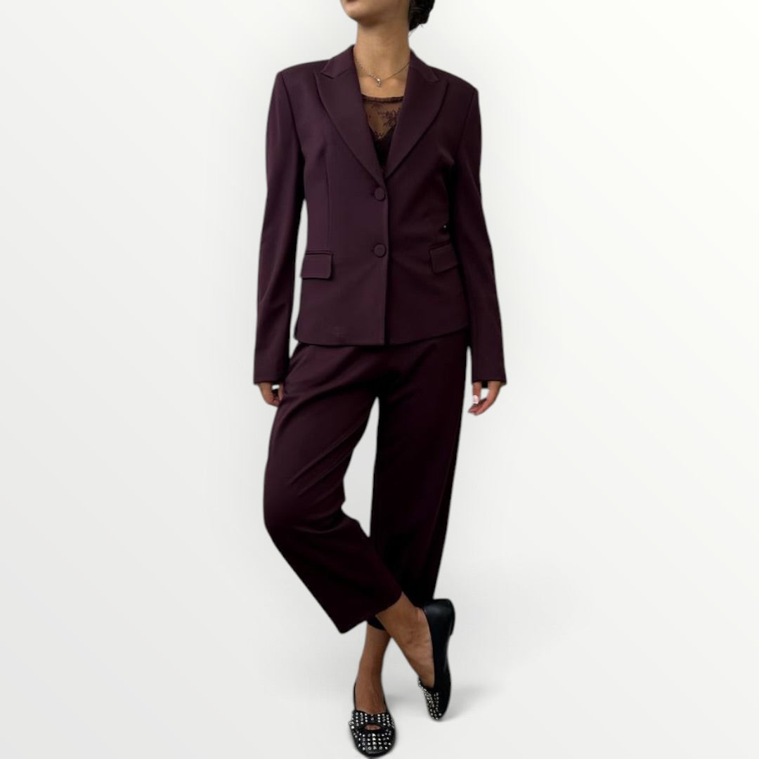 IMPERIAL - PANTALONE IN PUNTO MILANO CON CINTURA