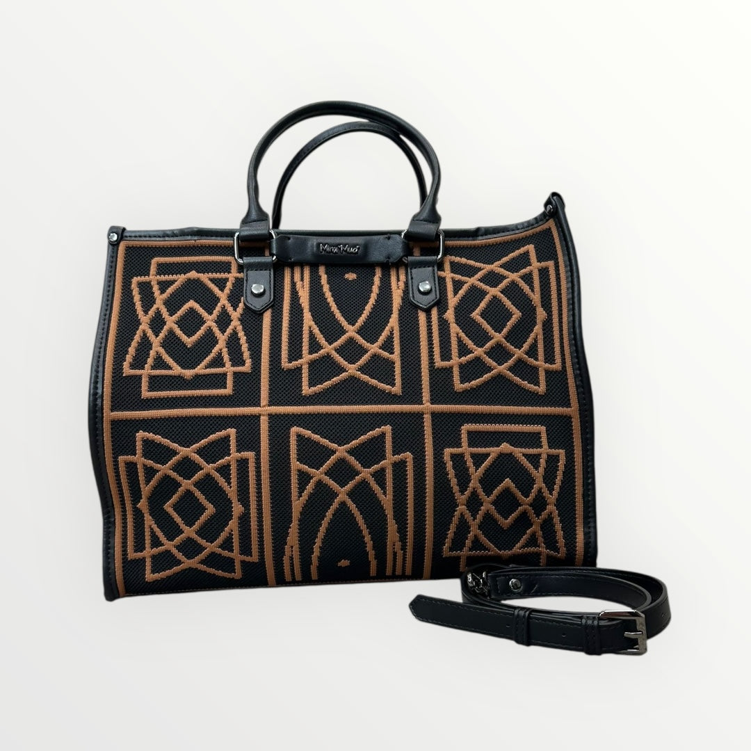 MIMI MUA' - BORSA SHOPPER MOTIVO GEOMETRICO