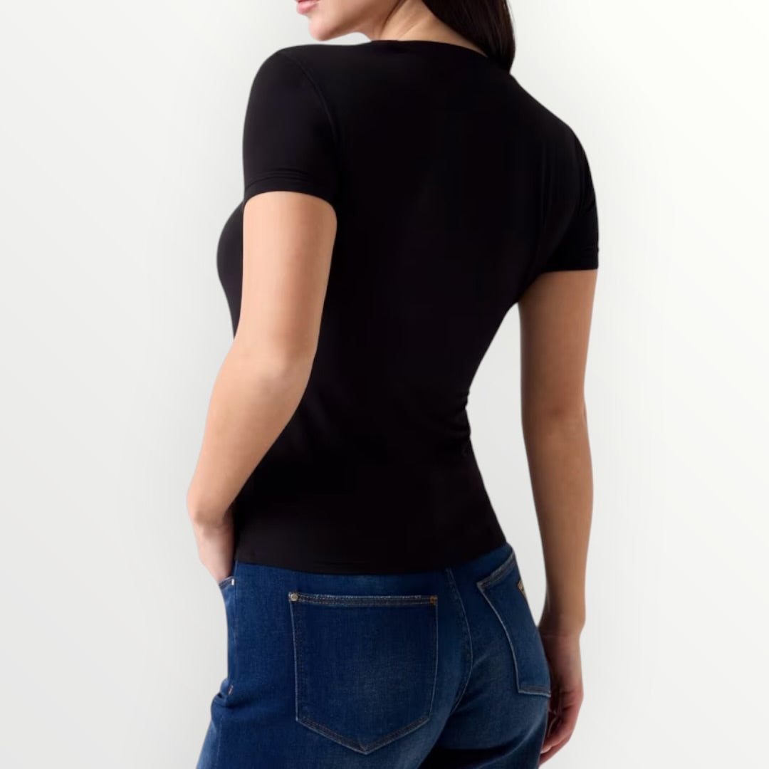 GUESS - T-SHIRT MINI LOGO STRASS