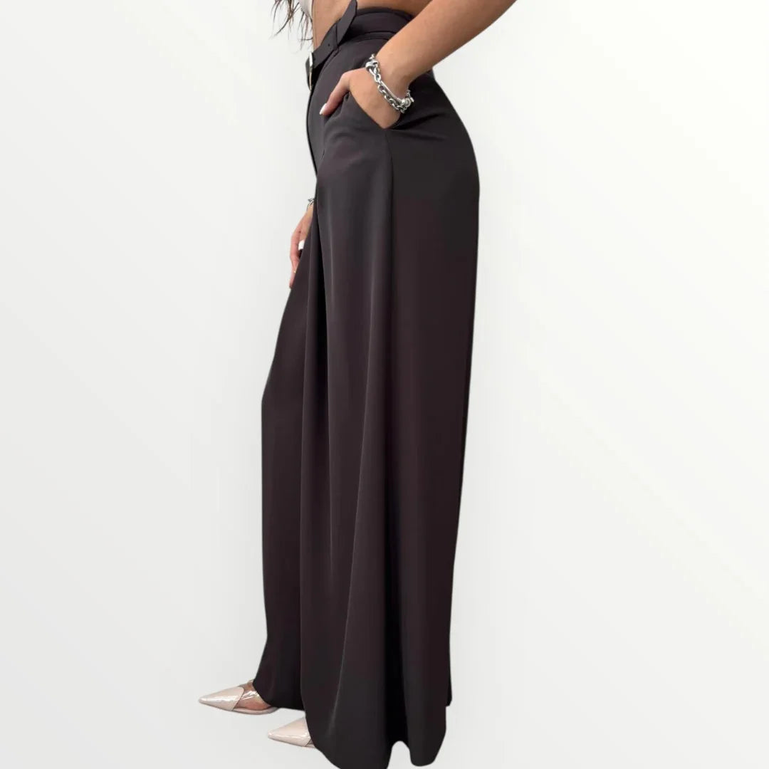 IMPERIAL - PANTALONE A PALAZZO CON PINCE