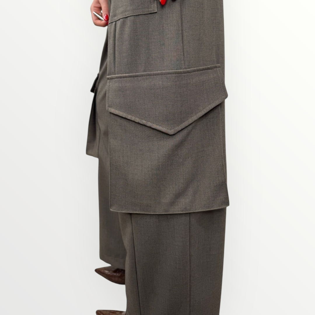 HAVEONE - PANTALONE CARGO CON TASCONI