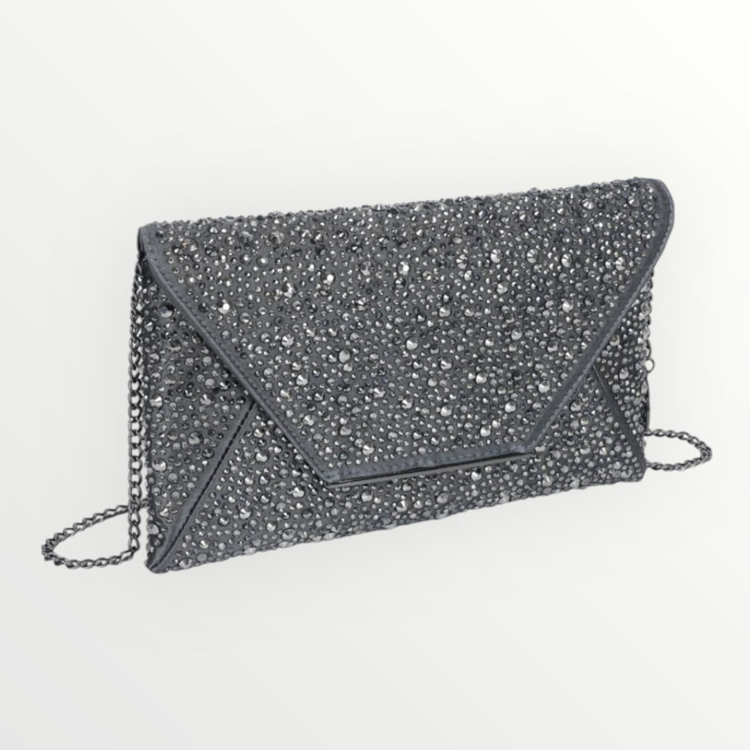 MIMI MUA' - BORSA POCHETTE CON STRASS