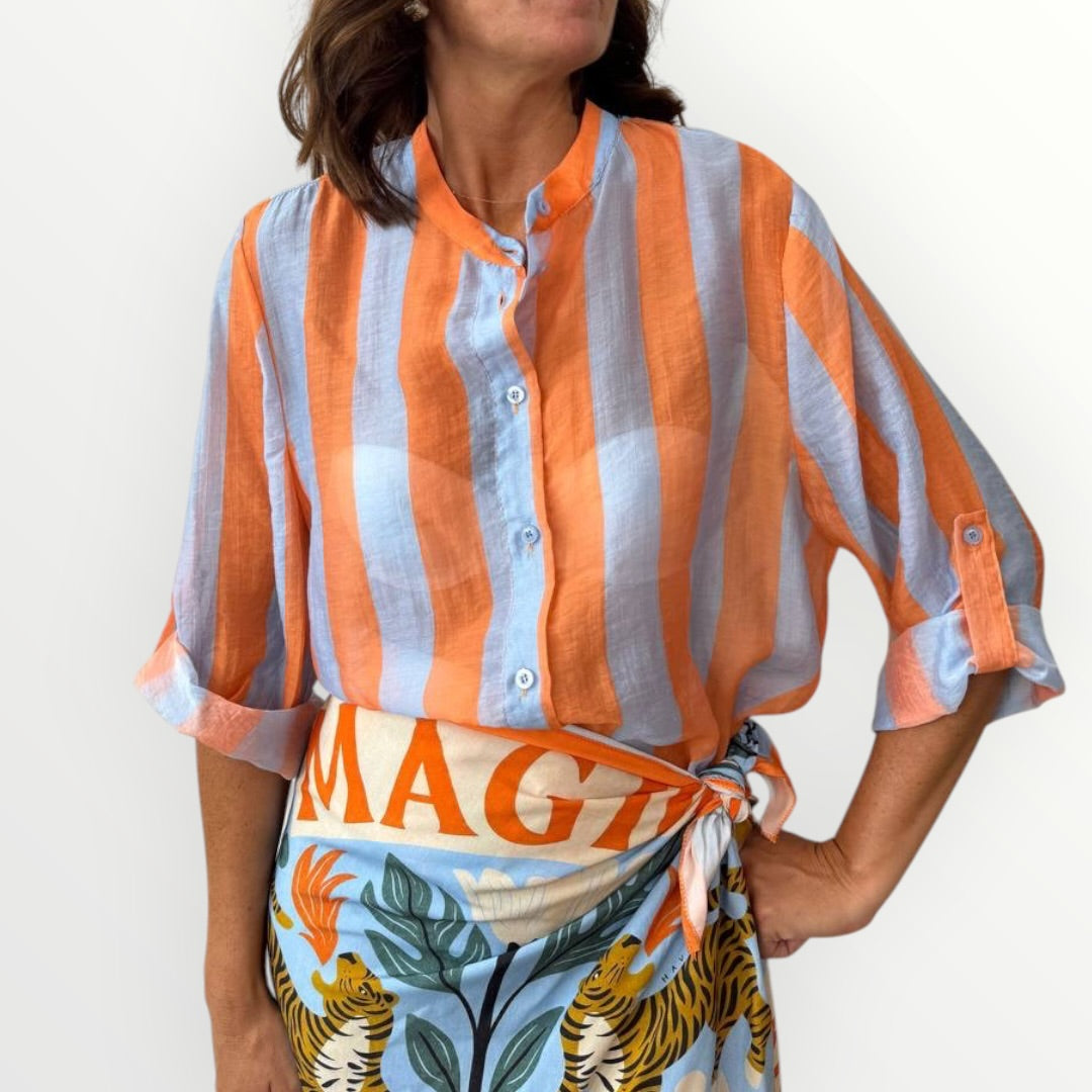 HAVEONE - CAMICIA LEGGERA A RIGHE