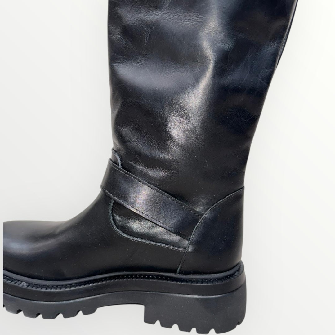 DIVINE FOLLIE - STIVALE CON FIBBIE ARGENTO