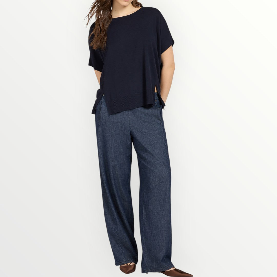ELENA MIRO' - MAGLIA BOXY IN COTONE