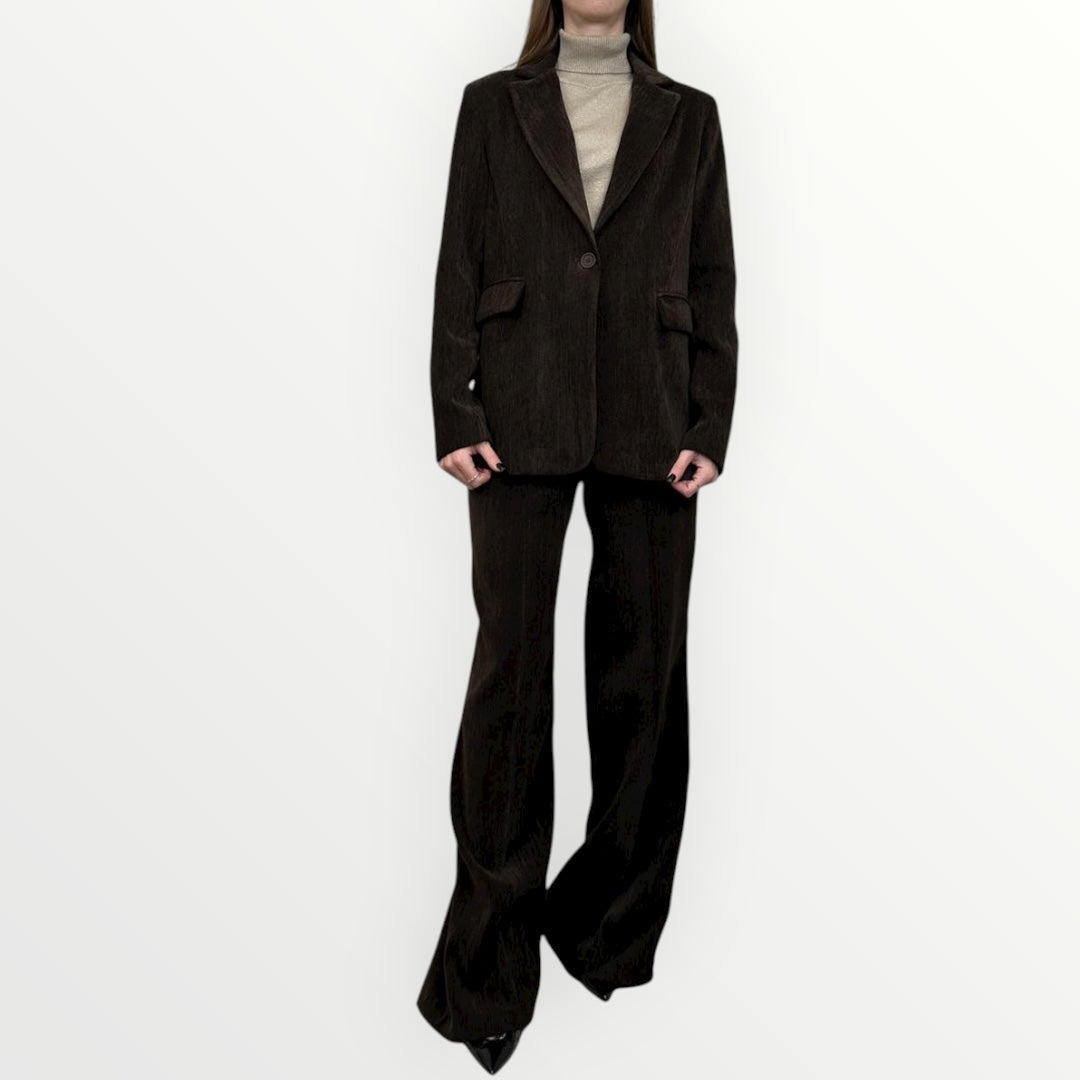 KING KONG - PANTALONE IN VELLUTO SPALMATO